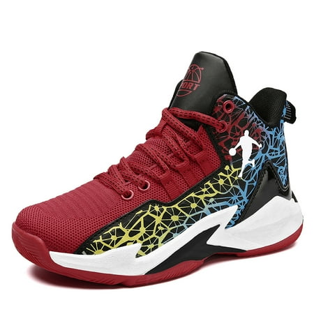 Boys Casual Basketball Shoes With Geometric Print Non-slip Breathable Durable Shock Absorption Shoes For Outdoor Sports
Boys Casual Basketball Shoes With Geometric Print Non-slip Breathable Durable Shock Absorption Shoes For Outdoor Sports