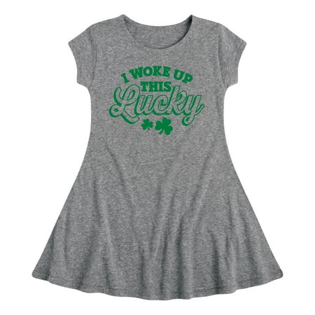 Instant Message - St. Patrick s Day - I Woke Up This Lucky - Toddler And Youth Girls Fit And Flare Dress
Instant Message - St. Patrick s Day - I Woke Up This Lucky - Toddler And Youth Girls Fit And Flare Dress