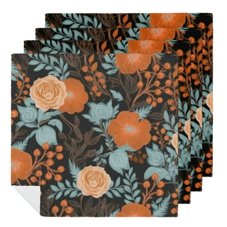 WENZZ Flower Pattern Leaves Branches Polyester Cloth Napkins Reusable Fabric for Events Party Decoration Washable Napkins 6 PCS
WENZZ Flower Pattern Leaves Branches Polyester Cloth Napkins Reusable Fabric for Events Party Decoration Washable Napkins 6 PCS