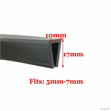New Rubber U Channel Edging Trim Seal 0.5~13Mm Edge Protection