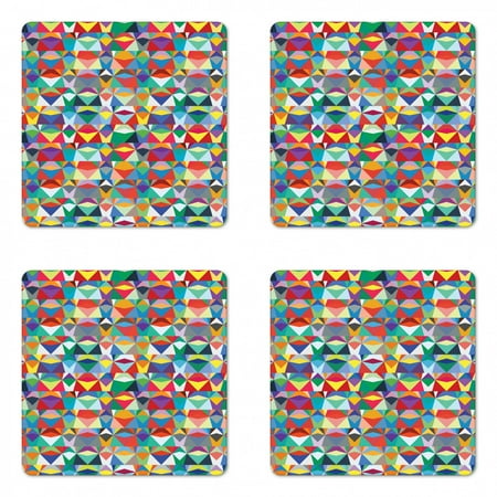 Colorful Coaster Set of 4 Horizontally Aligned Composition of Chevron Triangles Vibrant Colors Native Design Square Hardboard Gloss Coasters Standard Size Multicolor by Ambesonne
Colorful Coaster Set of 4 Horizontally Aligned Composition of Chevron Triangles Vibrant Colors Native Design Square Hardboard Gloss Coasters Standard Size Multicolor by Ambesonne