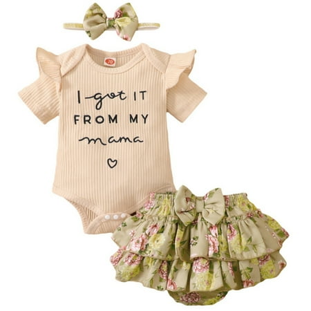 3PCS Newborn Toddler Baby Girls Letters Bodysuit Tops + Floral Tutu Short Pants Outfits 0-18M
3PCS Newborn Toddler Baby Girls Letters Bodysuit Tops + Floral Tutu Short Pants Outfits 0-18M