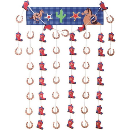 VCNY Home Big Believers Yeehaw Kids Wall Décor with Decorative Valance