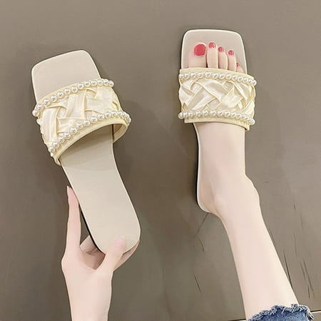 Sandals Fashion Summer Women Sandals Lightweight Flat Strap Casual Pleated Beach Slippers
Sandals Fashion Summer Women Sandals Lightweight Flat Strap Casual Pleated Beach Slippers