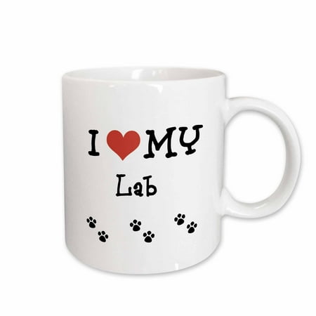 3dRose I Love My - Lab Ceramic Mug 11-ounce