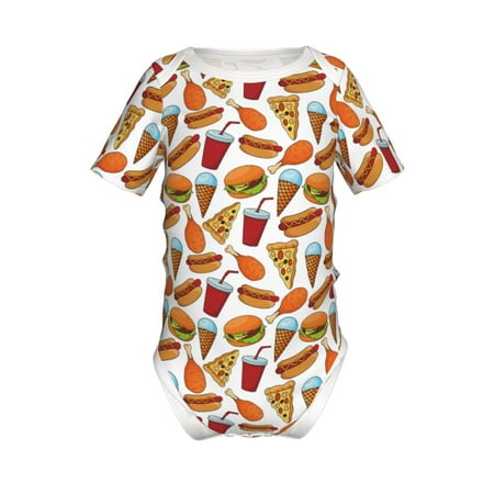 Lukts Hot Dog Burger Print Baby Short Sleeve Romper Onesie for Newborn Baby Boys and Girls-12 Months
Lukts Hot Dog Burger Print Baby Short Sleeve Romper Onesie for Newborn Baby Boys and Girls-12 Months