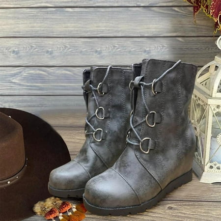 Tdoqot 2022 Boots for Women- Mid-Heel Casual Chunky Heel Christmas Gifts Women s Ankle Boots Gray 39
Tdoqot 2022 Boots for Women- Mid-Heel Casual Chunky Heel Christmas Gifts Women s Ankle Boots Gray 39