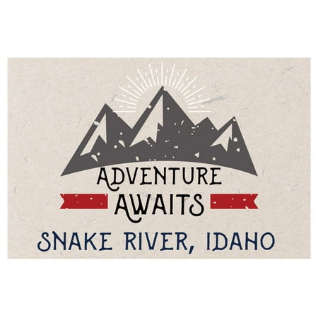 Snake River Idaho Souvenir 2x3 Inch Fridge Magnet Adventure Awaits Design