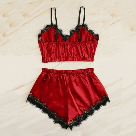 Women Sleepwear Sleeveless Strap Nightwear Lace Trim Satin Cami Top Pajama Sets pajamas set women s pajama sets woman s pajamas
Women Sleepwear Sleeveless Strap Nightwear Lace Trim Satin Cami Top Pajama Sets pajamas set women s pajama sets woman s pajamas