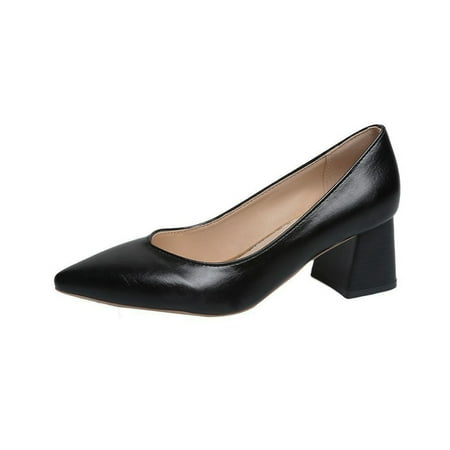 Women‘s Chunky High Heels Fashion Pointed Toe Non-Slip Faux Leather Pumps Women‘s Footwear
Women‘s Chunky High Heels Fashion Pointed Toe Non-Slip Faux Leather Pumps Women‘s Footwear