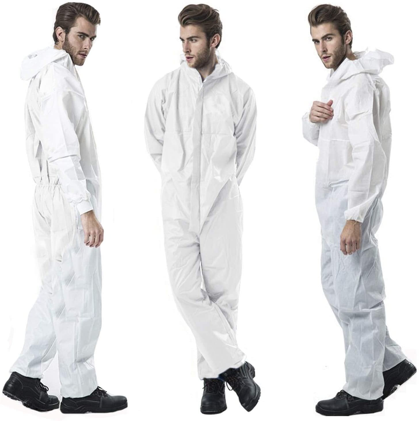 Amz Supply Disposable Sf Coverall White X Large Full Body Protective