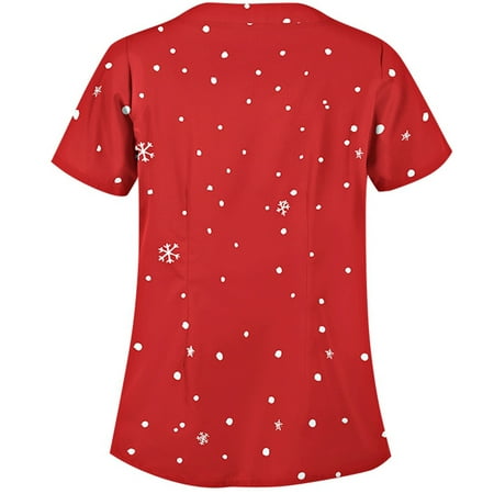 Women s Working Uniform Easy Fit Lightweight Comfy Soft V Neck Medical Scrub Top Christmas Graphic T Shirts
Women s Working Uniform Easy Fit Lightweight Comfy Soft V Neck Medical Scrub Top Christmas Graphic T Shirts