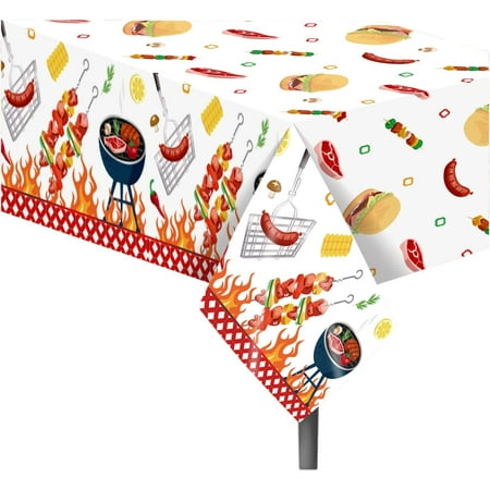 Fupoqi DodelyGz 4Packs BBQ Party Plastic Table Covers Picnic Tablecloths Disposable Rectangular Plastic Tablecovers for Birthday Barbecue Party Baby Shower Backyard Summer Barbecue Party
Fupoqi DodelyGz 4Packs BBQ Party Plastic Table Covers Picnic Tablecloths Disposable Rectangular Plastic Tablecovers for Birthday Barbecue Party Baby Shower Backyard Summer Barbecue Party