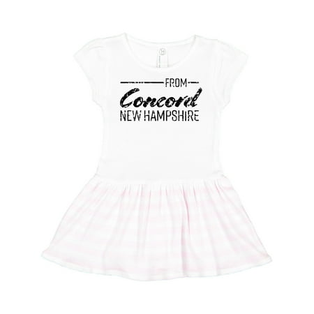 Inktastic From Concord New Hampshire in Black Distressed Text Gift Toddler Girl Dress
Inktastic From Concord New Hampshire in Black Distressed Text Gift Toddler Girl Dress