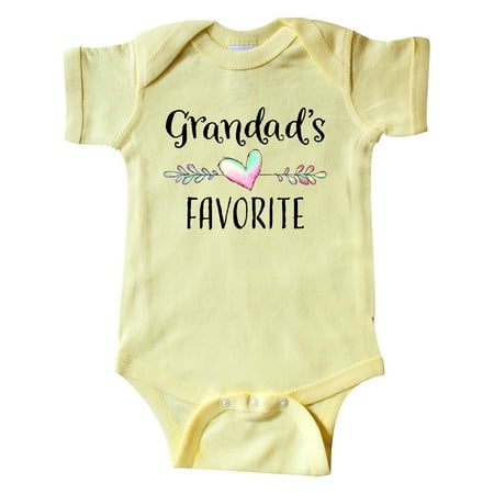 Inktastic Grandads Favorite- Heart Grandchild Gift Baby Boy or Baby Girl Bodysuit
Inktastic Grandads Favorite- Heart Grandchild Gift Baby Boy or Baby Girl Bodysuit