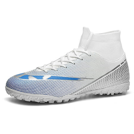 Men s Athletic Soccer Football Cleats High-Top Football Soccer Shoes Big Boys Athletic Sneaker Shoes for Outdoor/Indoor/Competition/Training for Men White 39
Men s Athletic Soccer Football Cleats High-Top Football Soccer Shoes Big Boys Athletic Sneaker Shoes for Outdoor/Indoor/Competition/Training for Men White 39