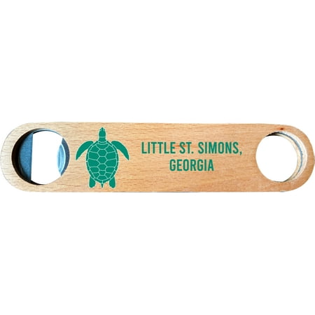 Little St. Simons Georgia Wooden Bottle Opener turtle design