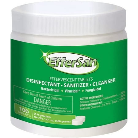 Effersan Effervescent Sanitizer - 100 Count