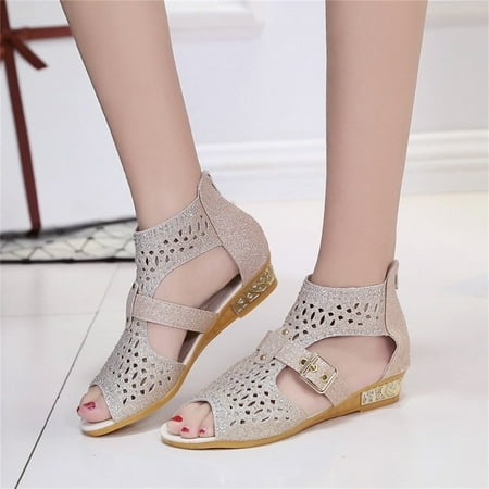 Hvyesh Wedge Sandals for Women Casual Summer Summer Ladies Shoes Wedge Heel Sandals Solid Color Casual Roman Sandals Size 6
Hvyesh Wedge Sandals for Women Casual Summer Summer Ladies Shoes Wedge Heel Sandals Solid Color Casual Roman Sandals Size 6