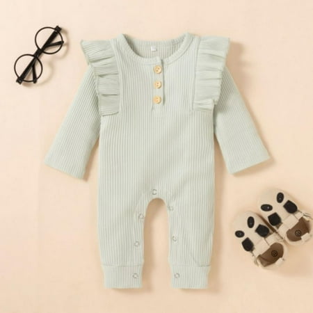 Malisata Autumn Baby Girl Rompers for 0-12M Solid Color Pit Strip Lace-sleeved Jumpsuit Cottonborn Infant Girls Clothes
Malisata Autumn Baby Girl Rompers for 0-12M Solid Color Pit Strip Lace-sleeved Jumpsuit Cottonborn Infant Girls Clothes