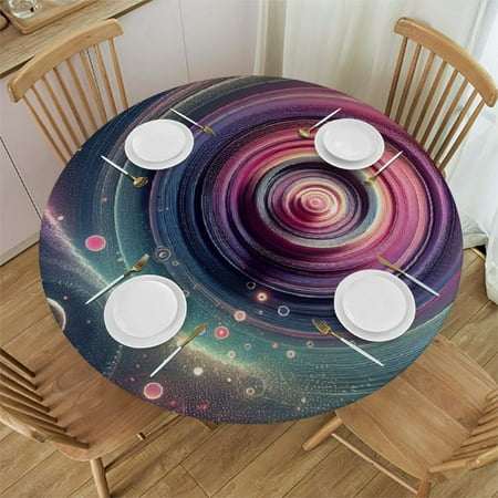BCIIG Concentric Circles Glowing Whimsical Round Table Cover Stain Resistant Washable Indoor Outdoor Tablecloth Kitchen Dining Wedding Parties 100% Polyester Fiber 42-46
BCIIG Concentric Circles Glowing Whimsical Round Table Cover Stain Resistant Washable Indoor Outdoor Tablecloth Kitchen Dining Wedding Parties 100% Polyester Fiber 42-46