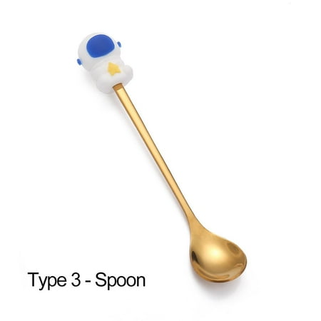 Gold Creative Dinnerware Dessert Tableware Ice Cream Cutlery Cartoon Astronauts Fruit Animal Shape Coffee Stirring Spoons Stainless Steel Forks SPOON TYPE 3
Gold Creative Dinnerware Dessert Tableware Ice Cream Cutlery Cartoon Astronauts Fruit Animal Shape Coffee Stirring Spoons Stainless Steel Forks SPOON TYPE 3