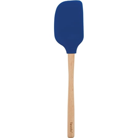 Tovolo Flex-Core Wood Handled Silicone Jumbo Spatula Stratus Blue
