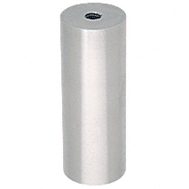 CRL ACSB1126BS 316 Brushed Stainless Clad Aluminum Standoff Base 1-1/2 Diameter by 6 Long