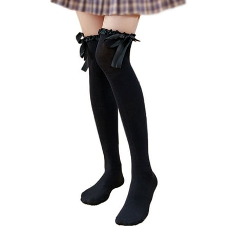 Japanese Style Women Lolita Thigh High Stockings Harajuku Anime Kawaii Satin Ruffled Top Ribbon Bowknot Uniform Cosplay Over Knee Long Socks
Japanese Style Women Lolita Thigh High Stockings Harajuku Anime Kawaii Satin Ruffled Top Ribbon Bowknot Uniform Cosplay Over Knee Long Socks
