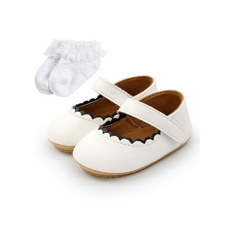 SIMANLAN Baby Girls Mary Jane Comfort Flats First Walkers Crib Shoes Infant Breathable Princess Dress Shoe Toddler Bowknot White with Socks 5C
SIMANLAN Baby Girls Mary Jane Comfort Flats First Walkers Crib Shoes Infant Breathable Princess Dress Shoe Toddler Bowknot White with Socks 5C