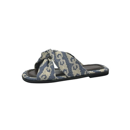Woobling Ladies Slides Slip On Flat Sandals Knot Beach Sandal Womens Casual Shoes Fashion Slide Slippers Summer Floral Blue 1# 7.5
Woobling Ladies Slides Slip On Flat Sandals Knot Beach Sandal Womens Casual Shoes Fashion Slide Slippers Summer Floral Blue 1# 7.5