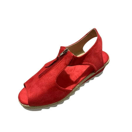 Kukoosong Summer Platform Sandals 2023 Summer Fish Mouth Wedge Sandals Plus Size Womens Shoes Platform Shoes Beach Sandals for Women Red 40
Kukoosong Summer Platform Sandals 2023 Summer Fish Mouth Wedge Sandals Plus Size Womens Shoes Platform Shoes Beach Sandals for Women Red 40