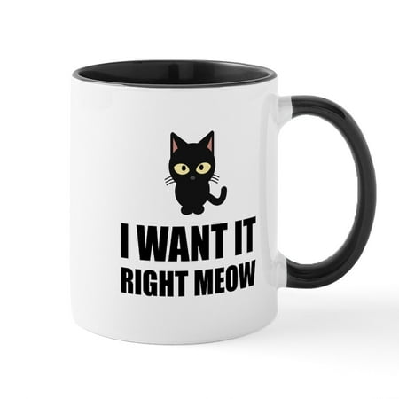 CafePress - Right Meow Mugs - 11 oz Ceramic Mug - Novelty Coffee Tea Cup
CafePress - Right Meow Mugs - 11 oz Ceramic Mug - Novelty Coffee Tea Cup