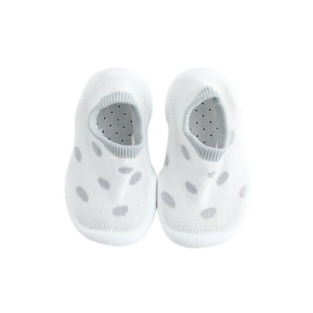 Daeful Toddler Floor Slippers First Walker Ankle Socks Prewalker Sock Shoes Breathable Non-slip Crib Shoe Indoor Slipper Light Gray Dot 7C
Daeful Toddler Floor Slippers First Walker Ankle Socks Prewalker Sock Shoes Breathable Non-slip Crib Shoe Indoor Slipper Light Gray Dot 7C