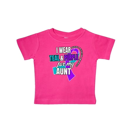 Inktastic Suicide Prevention I Wear Teal and Purple for My Aunt Gift Baby Boy or Baby Girl T-Shirt
Inktastic Suicide Prevention I Wear Teal and Purple for My Aunt Gift Baby Boy or Baby Girl T-Shirt