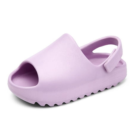 Toddler Little Kids Slides Sandals Girls Boys Summer Slip-On Lightweight Beach Pool Sandals