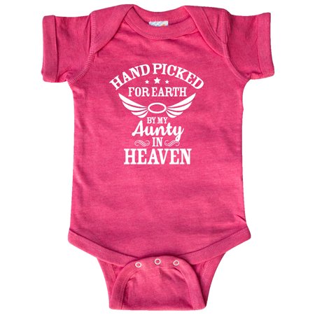 Inktastic Handpicked for Earth By My Aunty in Heaven with Angel Wings Gift Baby Boy or Baby Girl Bodysuit
Inktastic Handpicked for Earth By My Aunty in Heaven with Angel Wings Gift Baby Boy or Baby Girl Bodysuit