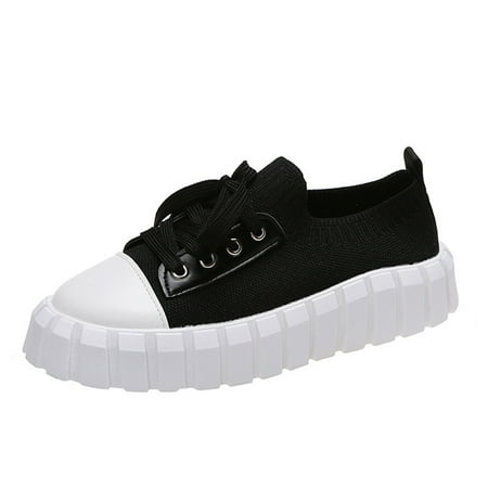Deals of The Day Clearance Dvkptbk Sneakers for Women Canvas Daily Casual Board Shoes Thick Sole Solid Color Lace Up Women s Sandals Black 9
Deals of The Day Clearance Dvkptbk Sneakers for Women Canvas Daily Casual Board Shoes Thick Sole Solid Color Lace Up Women s Sandals Black 9