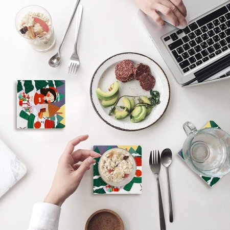 ZHANZZK Snowman Christmas Set of 8 Coaster for Drinks Absorbent Ceramic Stone Coasters Cup Mat with Cork Base for Home Kitchen Room Coffee Table Bar Decor
ZHANZZK Snowman Christmas Set of 8 Coaster for Drinks Absorbent Ceramic Stone Coasters Cup Mat with Cork Base for Home Kitchen Room Coffee Table Bar Decor