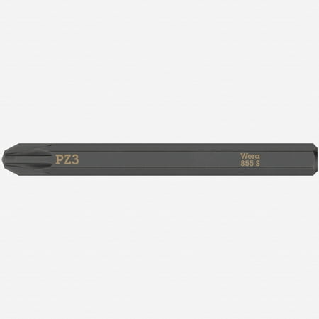 Wera 018165 Pozidriv 855 S Bit for Impact Screwdriver #3 x 70mm