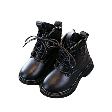 Rotosw Unisex Kids Booties Mid Calf Ankle Boots Side Zipper Combat Boot British Lace Up Fashion Bootie School Slip Resistant Shoes Black 9C
Rotosw Unisex Kids Booties Mid Calf Ankle Boots Side Zipper Combat Boot British Lace Up Fashion Bootie School Slip Resistant Shoes Black 9C