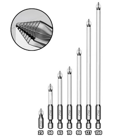 7Pcs 25-150Mm Magnetic Non-Slip Batch Head Ph2 Cross Screwdriver Set Hex Shank
7Pcs 25-150Mm Magnetic Non-Slip Batch Head Ph2 Cross Screwdriver Set Hex Shank