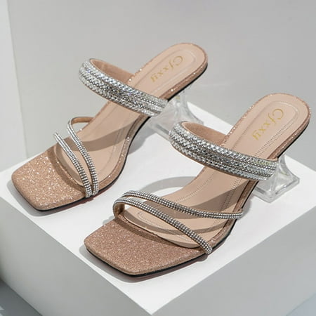 Cathalem Strap Sandals for Women Women s Diamond Thick High Heel Sandals Square Head Casual Sandals Sandal Gold 7
Cathalem Strap Sandals for Women Women s Diamond Thick High Heel Sandals Square Head Casual Sandals Sandal Gold 7