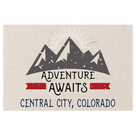 Central City Colorado Souvenir 2x3 Inch Fridge Magnet Adventure Awaits Design