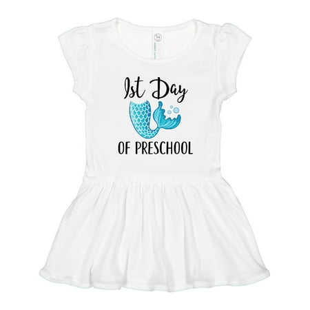 Inktastic 1st Day of Preschool Mermaid Gift Toddler Girl Dress