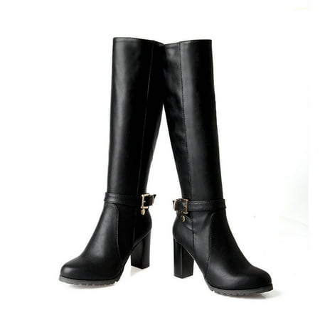 LYCAQL Womens Shoes Women s Winter New Thick Heel High Heel Platform Round Head High Leather Boots Rain Boots for Women Wide Calf Size 12 (Black 8.5)
LYCAQL Womens Shoes Women s Winter New Thick Heel High Heel Platform Round Head High Leather Boots Rain Boots for Women Wide Calf Size 12 (Black 8.5)