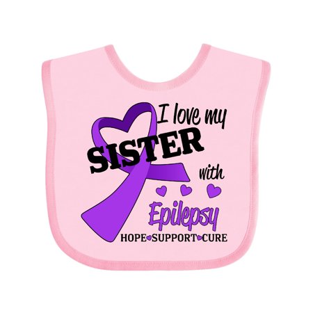 Inktastic I Love my Sister with Epilepsy Hope Support Cure Gift Baby Boy or Baby Girl Bib
Inktastic I Love my Sister with Epilepsy Hope Support Cure Gift Baby Boy or Baby Girl Bib