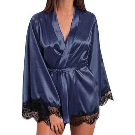 Womens Underwear Plus Size Lingerie Silk Lace Robe Dress Babydoll Sleepwear Nightdress Pajamas Set
Womens Underwear Plus Size Lingerie Silk Lace Robe Dress Babydoll Sleepwear Nightdress Pajamas Set
