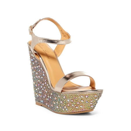 Lauren Lorraine Pari Gold Multi Pu Platform Wedge Ankle Strap Rhinestone Sandals (Gold Multi Pu 9)
Lauren Lorraine Pari Gold Multi Pu Platform Wedge Ankle Strap Rhinestone Sandals (Gold Multi Pu 9)