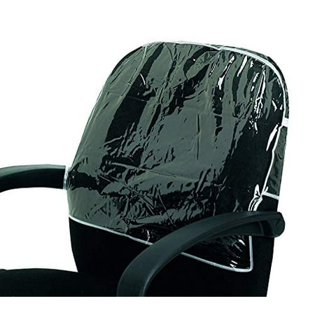 

Betty Dain Deluxe Chair Back Cover Round Prevents Damage to Spa/Salon Upholstery from Stains Chemicals Moisture and Wear Fits Most Salon Chairs Clear 21.5 x 16 x 3